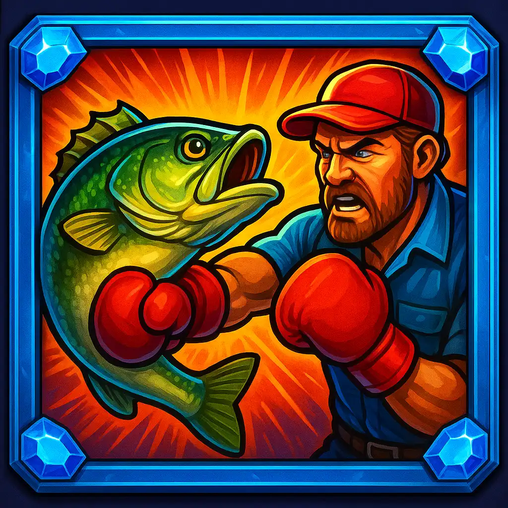Aperçu du jeu Big Bass Boxing Bonus Round disponible sur Spinboss